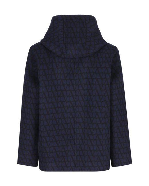Valentino Blue Zip-Up Reversible Jacket for men