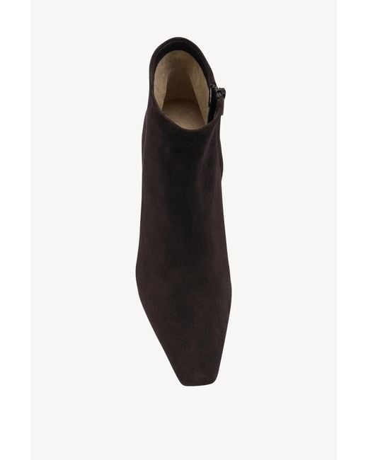 The Row Black Carla Ankle Boots