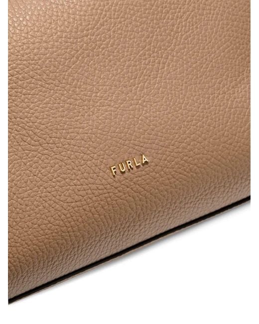 Furla White Lara Large Shoulder Bag