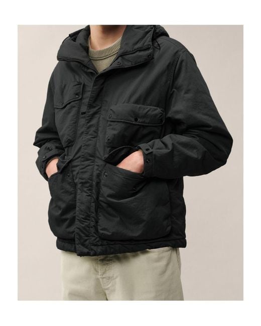 C P Company Black Goggles Multi-Pocket Jacket for men