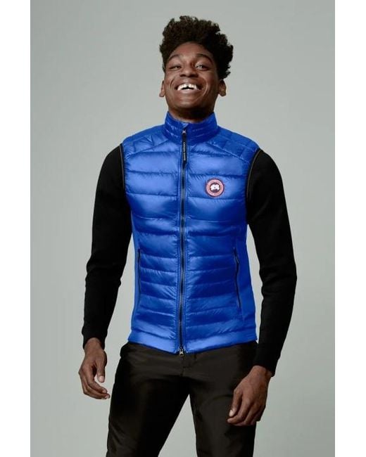 Canada Goose Blue Logo Patch Padded Gilet for men