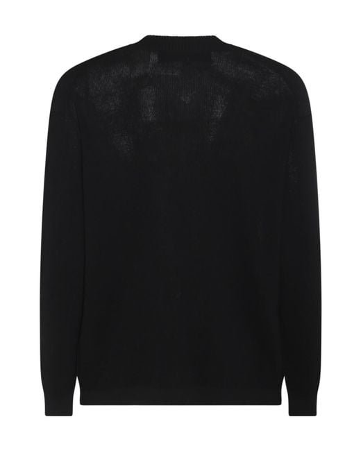 Comme des Garçons Black Comme Des Garçons Homme Logo Embroidered Oversized Jumper for men