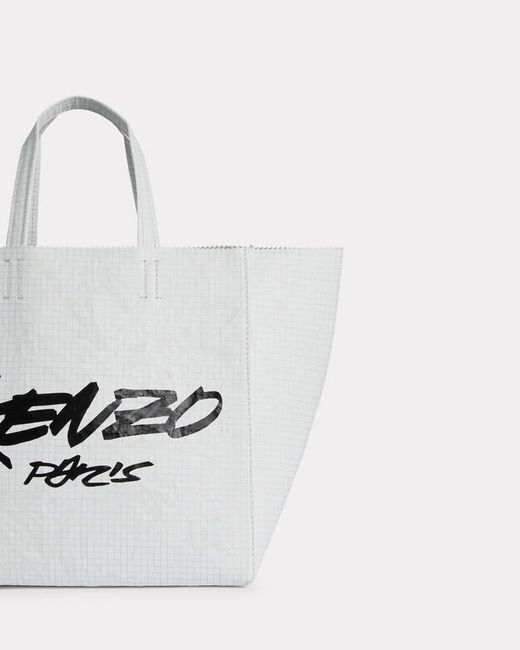 KENZO White X Futura 2000' Small Tote Bag Paper' for men