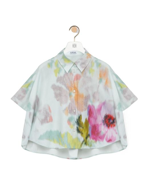 Loewe Green Short Sleeve Trapeze Shirt