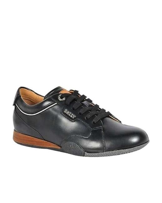 Bally Black Logo Details Casual Sports Shoes