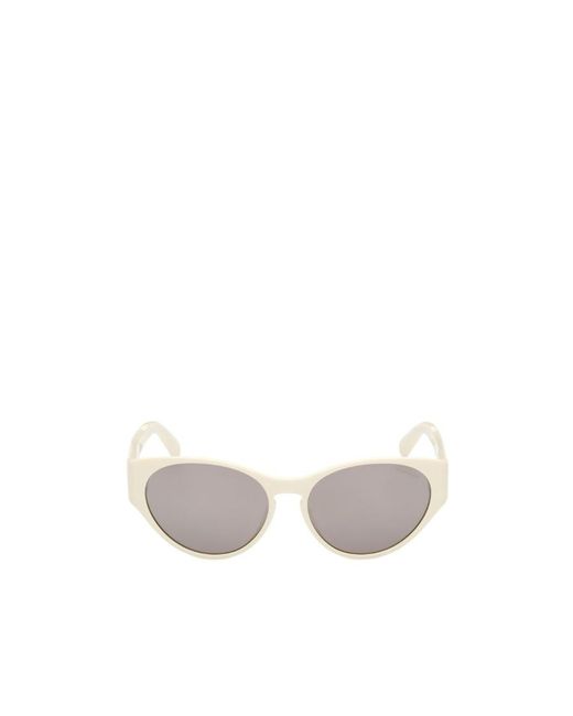Moncler White Eyewear Square Frame Sunglasses for men