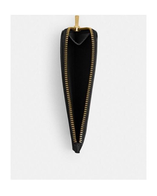 COACH Black Zipper Card Bag