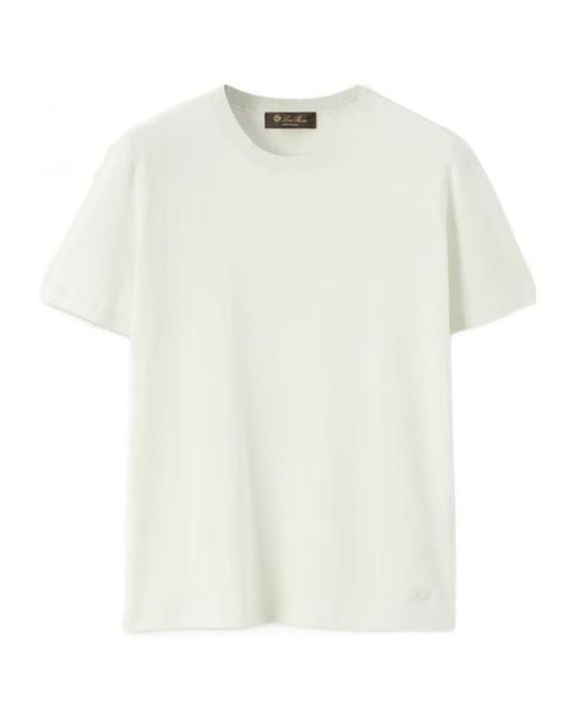 Loro Piana White Angera Crewneck