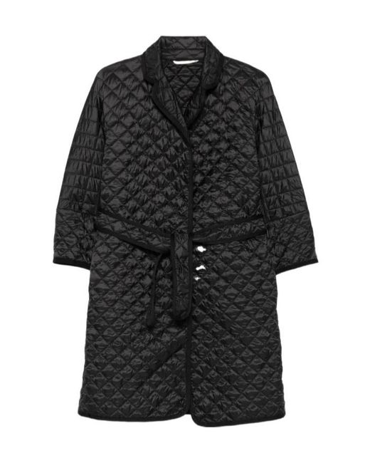 Max Mara Black Arianna Quilted Coat