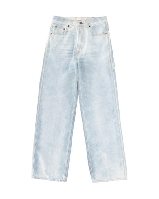 Haikure Blue Relaxed Straight-Leg Jeans