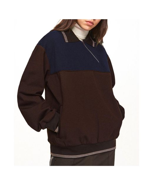 Miu Miu Blue Two-Tone Sweater