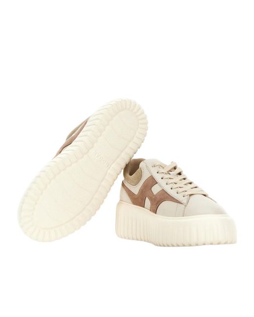 Hogan Natural H-Stripe Low-Top Sneakers