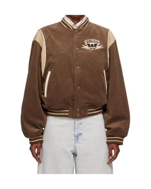 we11done Brown Long-Sleeved Casual Jacket