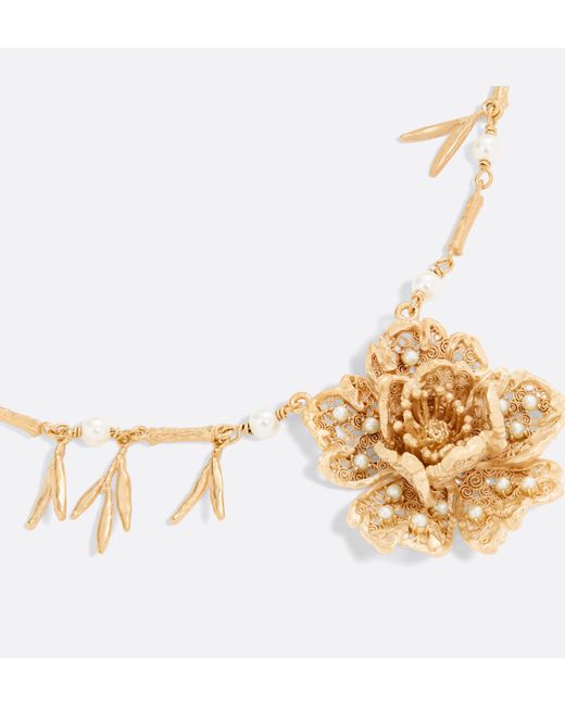 Dior Metallic Jardin De Necklace