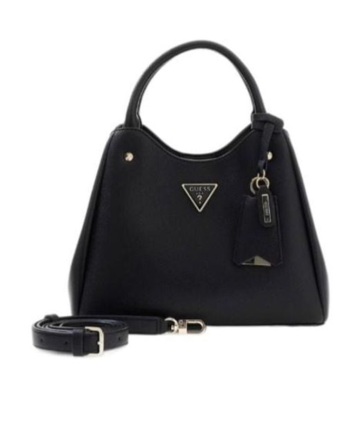 Guess Black Meridian Logo Handbag