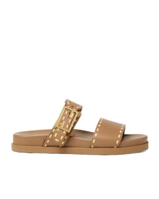 Fendi Multicolor Feel Double-Band Slides