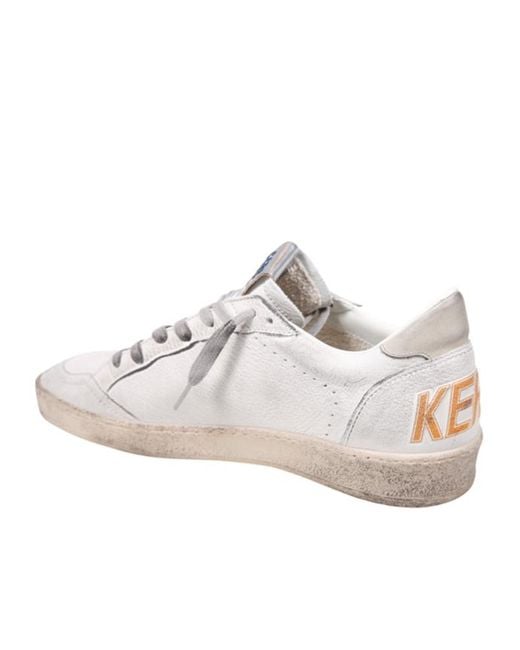 Golden Goose Deluxe Brand Blue Ballstar Low-Top Sneakers for men