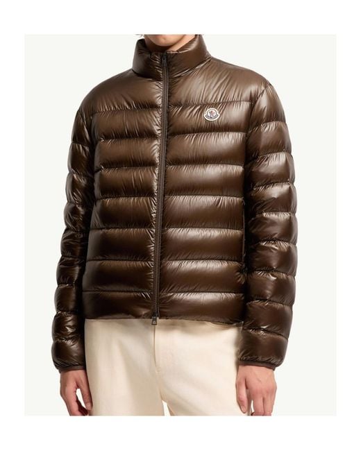 Moncler Brown Sergesta Packable Short Down Jacket for men