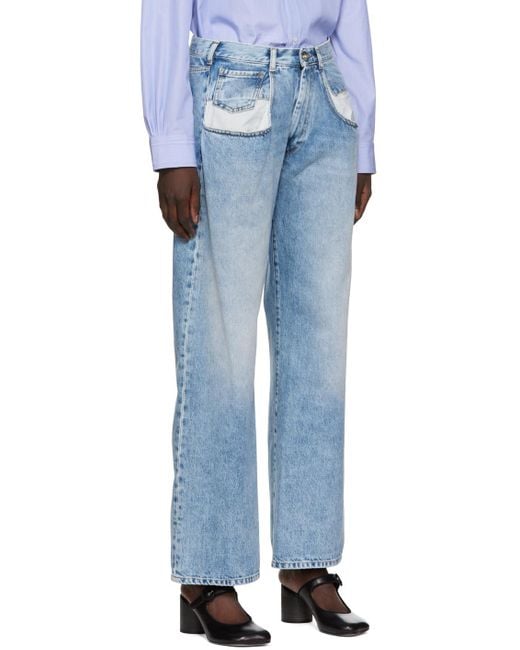 Maison Margiela Blue Classic Bootcut Jeans