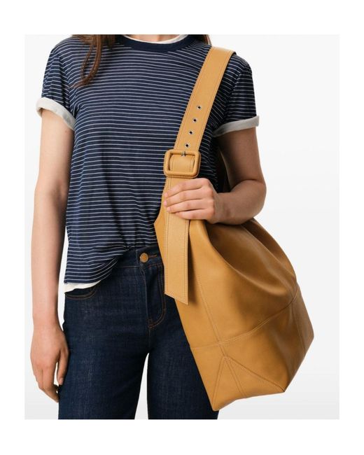 AMI Multicolor Large Etienne Leather Shoulder Bag for men