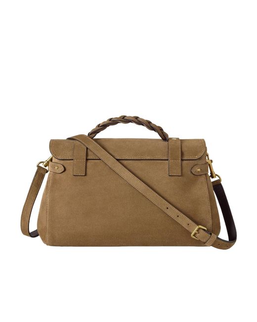 Mulberry Brown Alexa Tote Bag