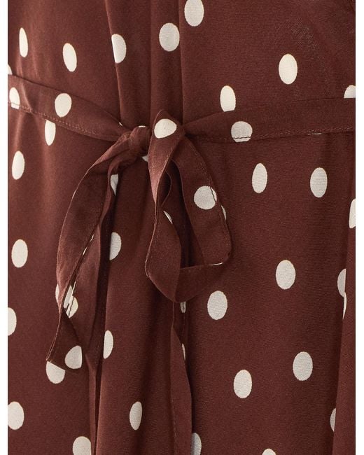 Rixo Red V-Neck Dress