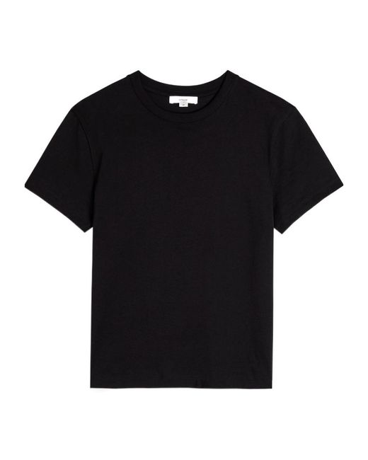 Vince Black Crew Neck Pima Cotton T-Shirt