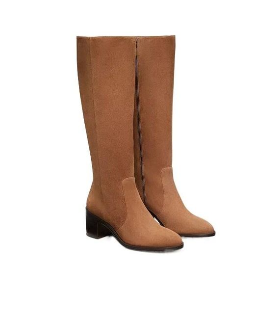 Stuart Weitzman Brown Round-Head Boots