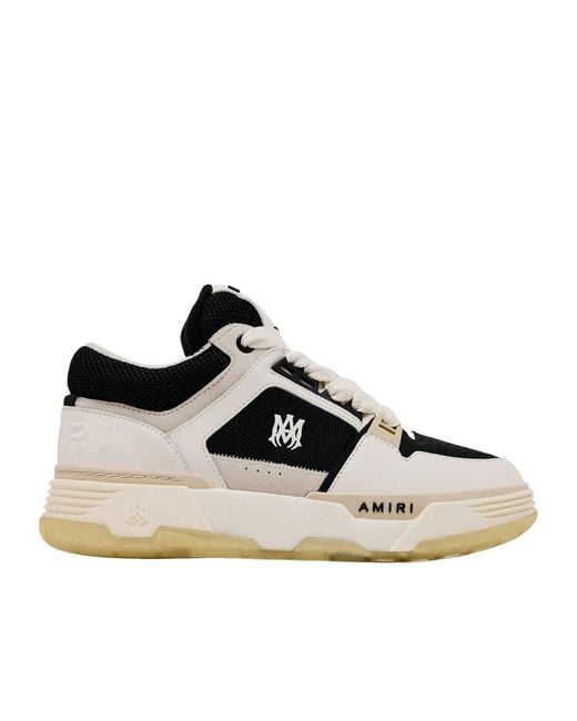 Amiri Black Ma-1 Lace-Up Sneakers for men