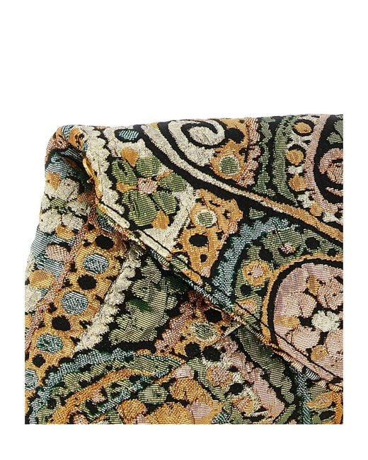 Dries Van Noten Metallic Patterned Clutch Bag