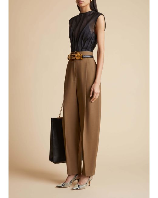 Khaite Multicolor The Westin Sleeveless Silk Top
