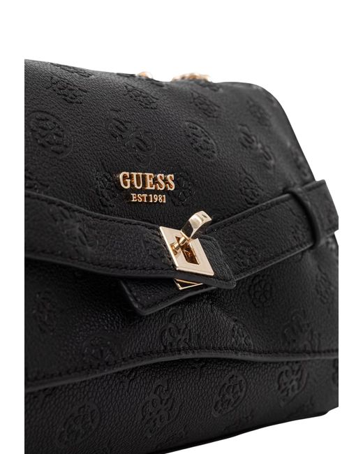 Guess Black Flap Shoulder Bag