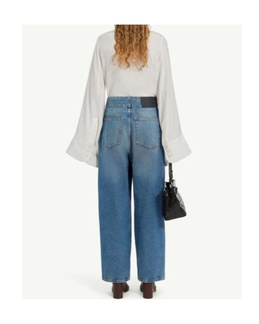 MM6 by Maison Margiela Blue Straight-Leg Jeans