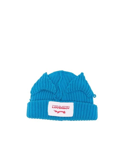 charlesjeffreyloverboy Blue Logo Hat for men