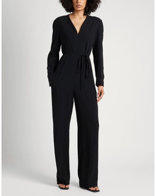 Rag & Bone Black Plain Colour Jumpsuit