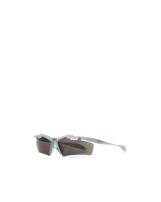 Balenciaga White Eyewear Turbo Rectangle Sunglasses
