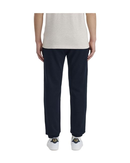 Fred Perry Blue Loopback Sweatpants for men