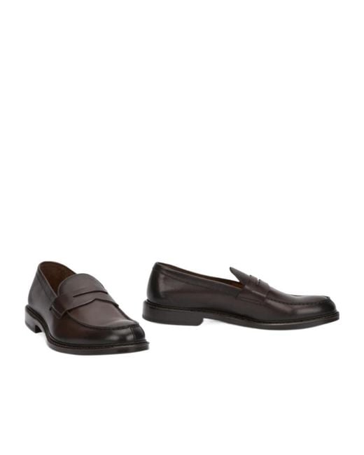 Doucal's Brown Penny Loafers for men