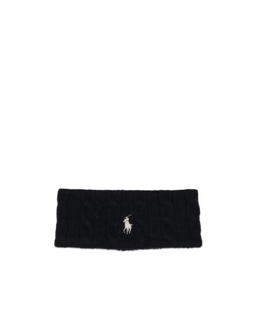 Polo Ralph Lauren Black Cable-Knit Headband