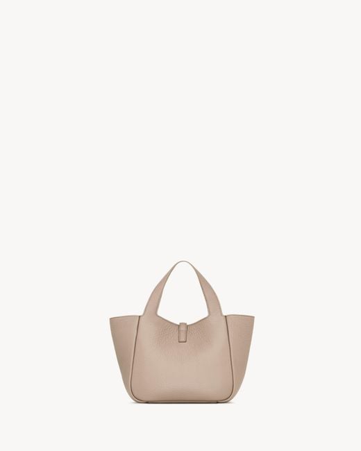 Saint Laurent Natural Double-Handle Shoulder Bag