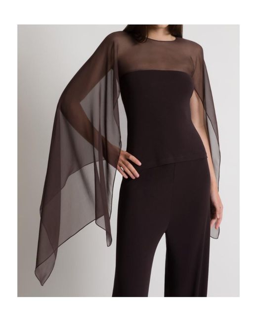 Alberta Ferretti Black Blouses