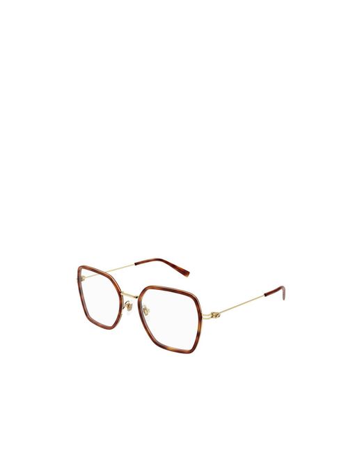 Gucci White Eyewear Oversized Square Glasses And Frames