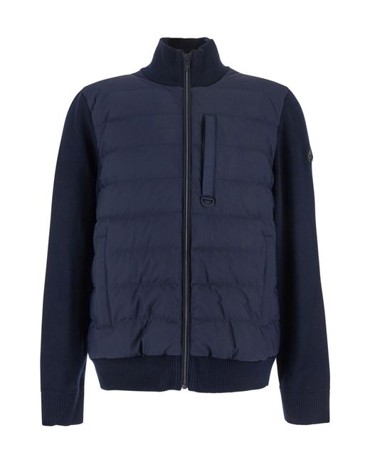 Moose Knuckles Blue Kamet Hybrid Jacket for men