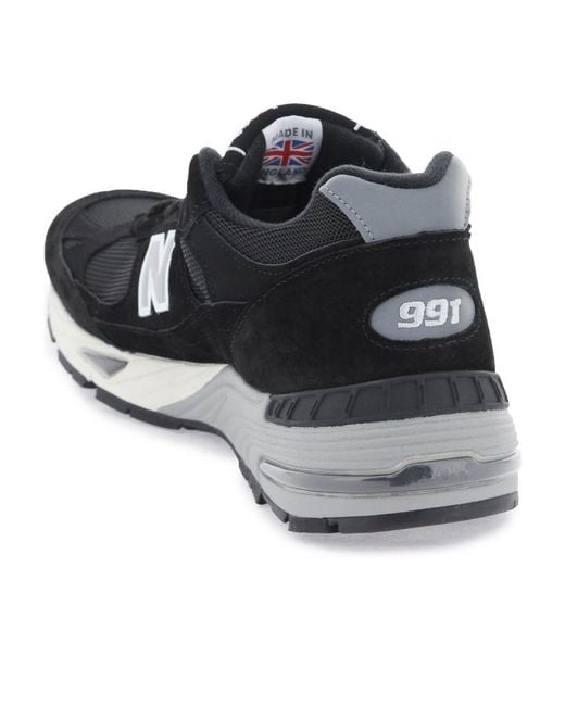 New Balance Black 991 Low-Top Sneakers