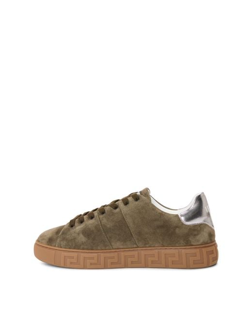 Versace Brown Low-Top Sports Shoes for men