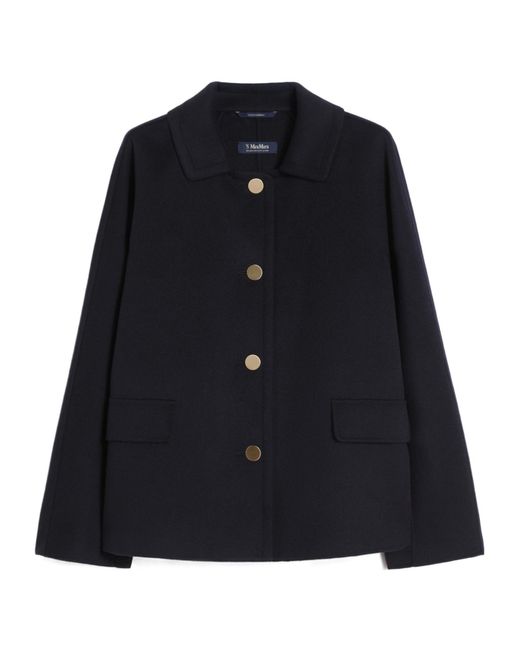 Max Mara Blue Smmgrazia Button Jacket