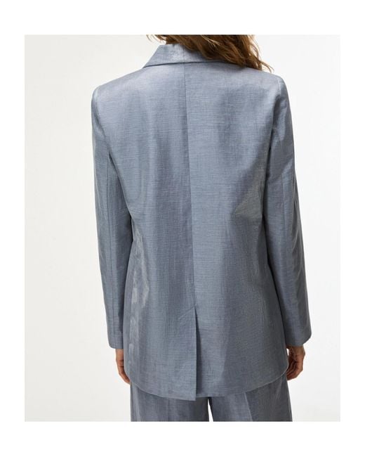iBlues Blue Satin Blazer