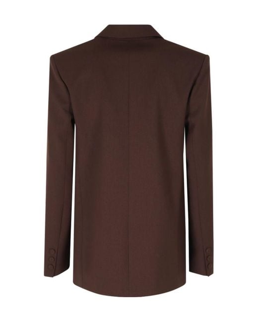 FEDERICA TOSI Brown Double-Breasted Blazer