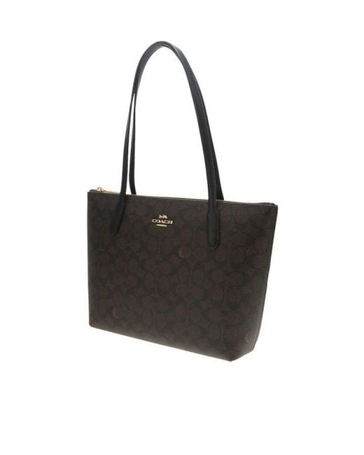 COACH Black Logo Tote Bag