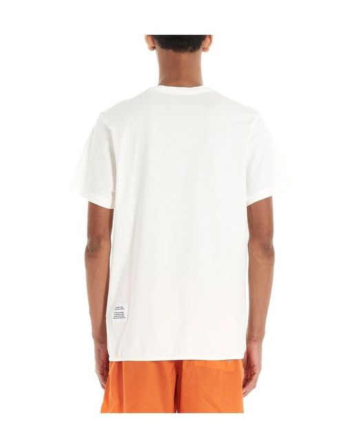 Heron Preston White Logo Printed T-Shirt for men